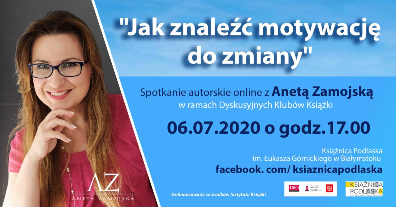 Ilustracja do artykułu Spotkanie autorskie online z Anetą Zamojską