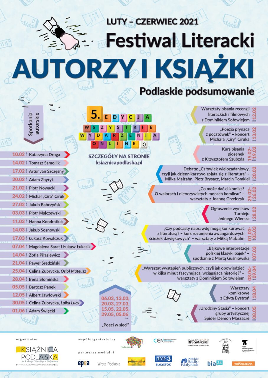 Ilustracja do artykułu Festiwal Literacki „Autorzy i Książki. Podlaskie podsumowanie” 2021 - realizacja