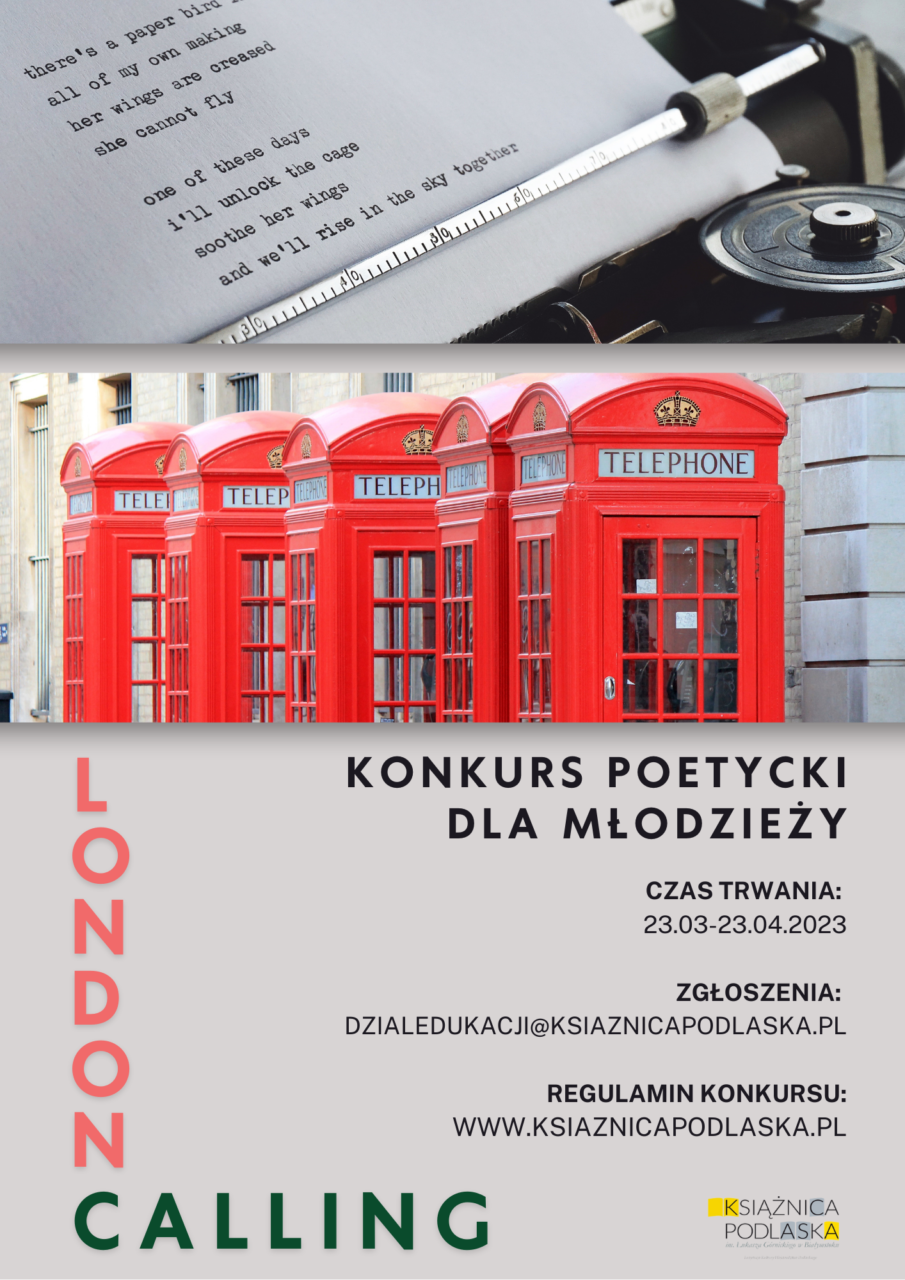 Ilustracja do artykułu I edycja konkursu poetyckiego pt. „London calling”