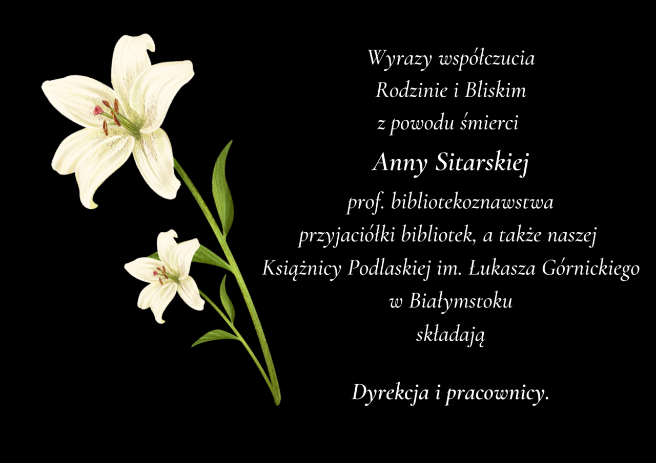 Ilustracja do artykułu Zmarła prof. Anna Sitarska