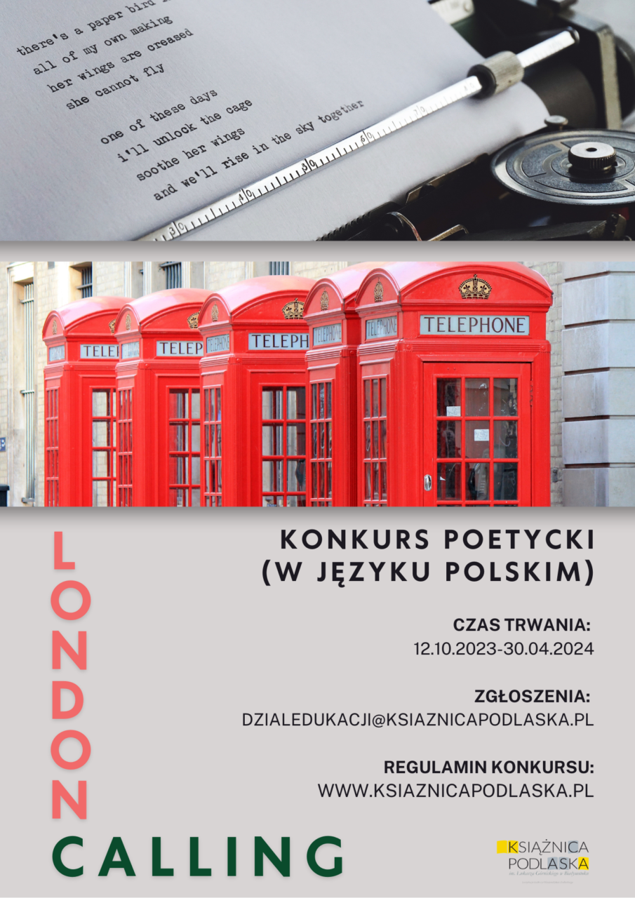 Ilustracja do artykułu Konkurs poetycki LONDON CALLING - II edycja