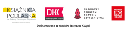 Logo Książnicy Podlaskiej i Instytutu Książki 