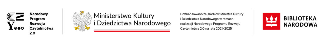 logotypy Narodowy rogram Rozowju i Czytelnictwa 2.0, Ministerstwo Kultury i Dziedzictwa Narodowego, Biblioteka Narodowa