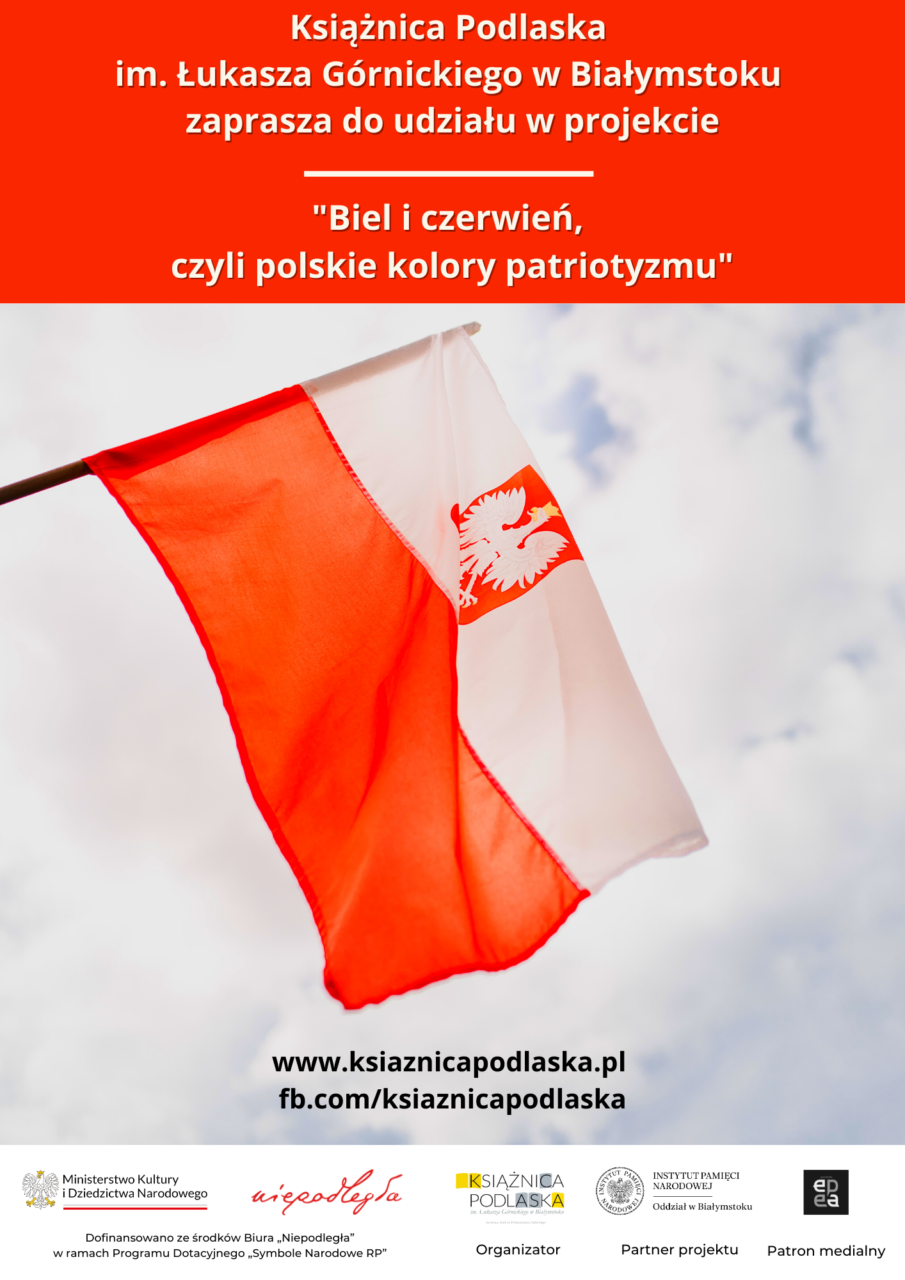 plakat projektu biel i czerwień