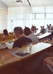 Obrady konferencyjne w Audytorium Książnicy Podlaskiej.