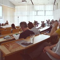 Obrady konferencyjne w Audytorium Książnicy Podlaskiej.