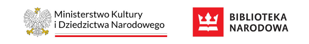 Logo Ministerstwa Kultury i Dziedzictwa Narodowego oraz Biblioteki Narodowej